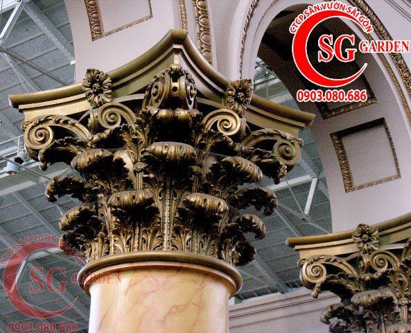 Thi công hoa văn đầu cột quận 2-6