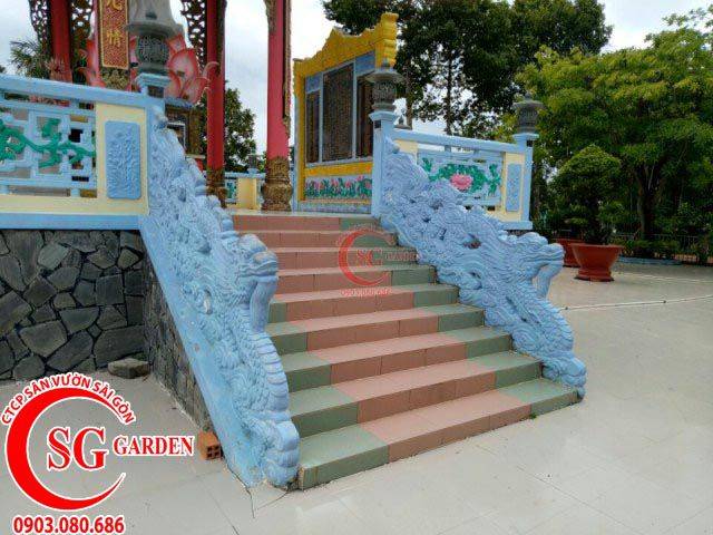 Thi công tượng hoa văn chùa Huỳnh Đạo Châu Đốc An Giang 2