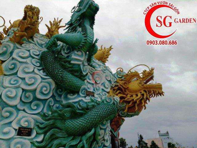 Thi công tượng hoa văn chùa Huỳnh Đạo Châu Đốc An Giang 8