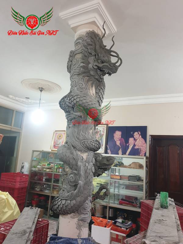 Thi Công Hoa Văn Rồng Quấn Cột Quận Tân Phú 11