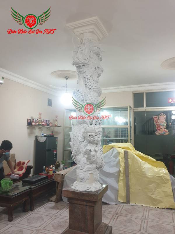 Thi Công Hoa Văn Rồng Quấn Cột Quận Tân Phú 7